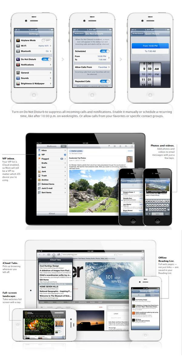 تصاویری از سیستم عامل جدید اپل: iOS ۶