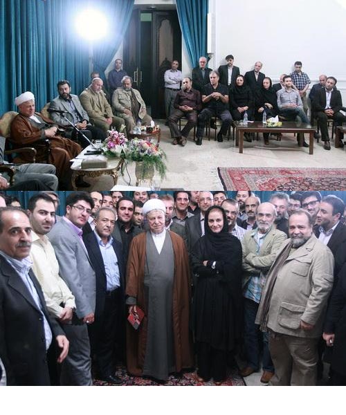 دیدار تعدادی از هنرمندان با آیت‌الله هاشمی رفسنجانی - گزارش تصویری