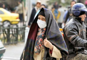 هوای امروز تهران در شرایط ناسالم است